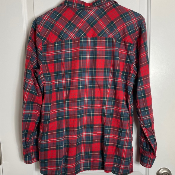 L.L Bean Plaid Long Sleeve Button Down - Picture 8 of 9